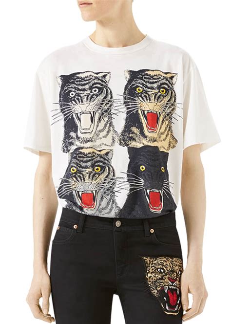 gucci tiger face shirt|gucci year of the tiger.